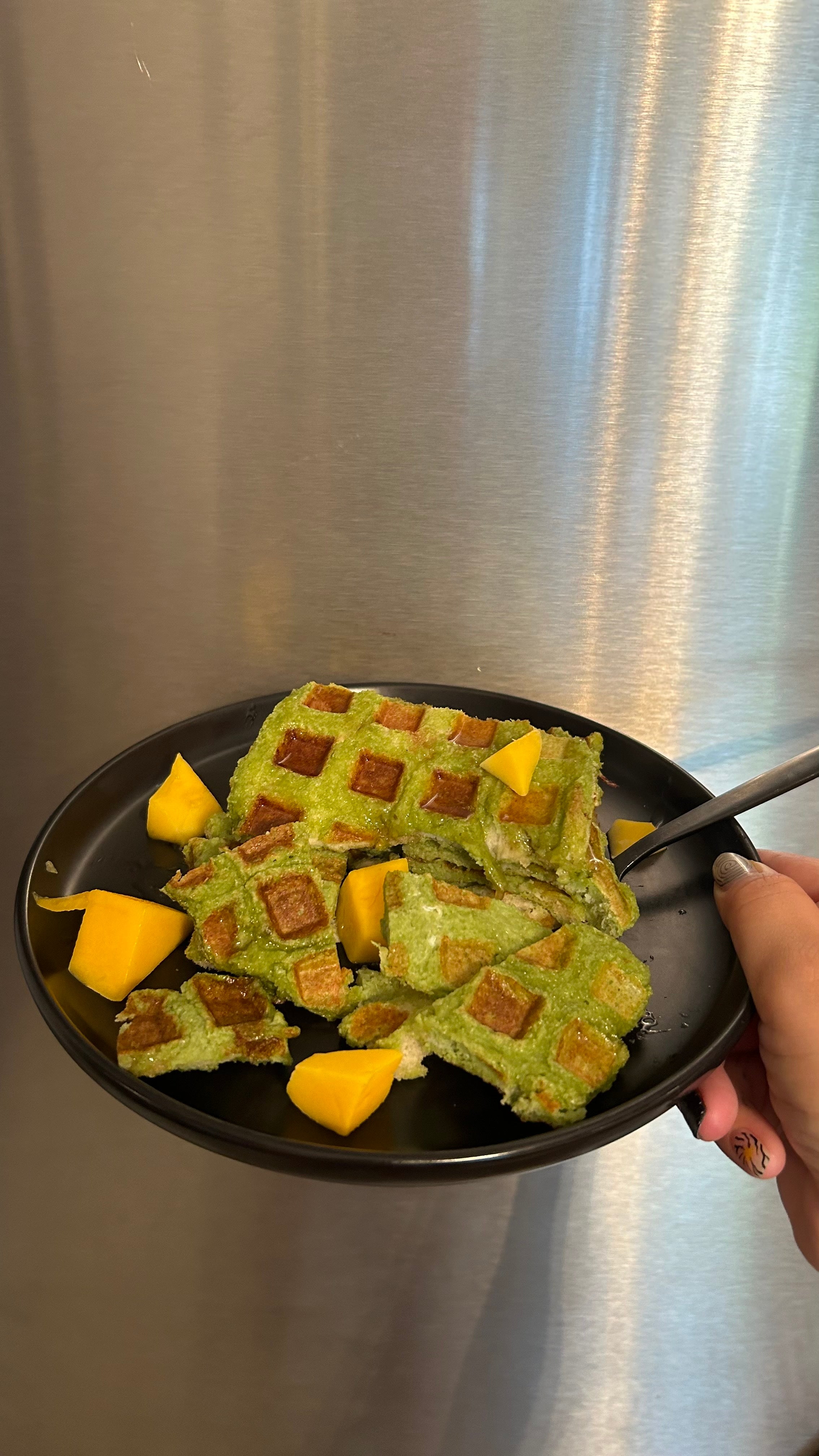 Matcha Bread Waffles – Aikenkamatcha