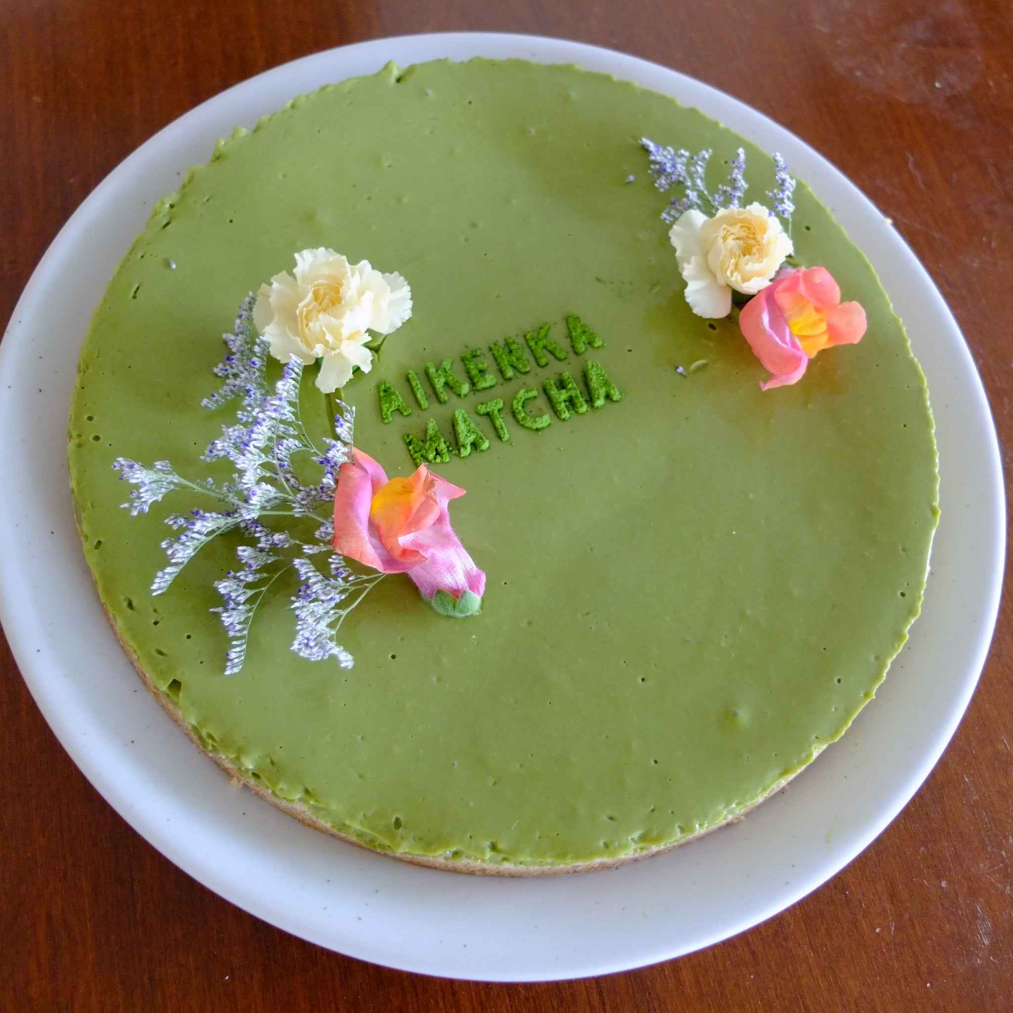 Vegan Matcha Cheesecake Tart